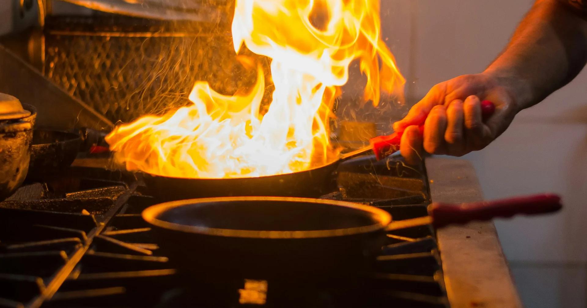 Brûlure en cuisine