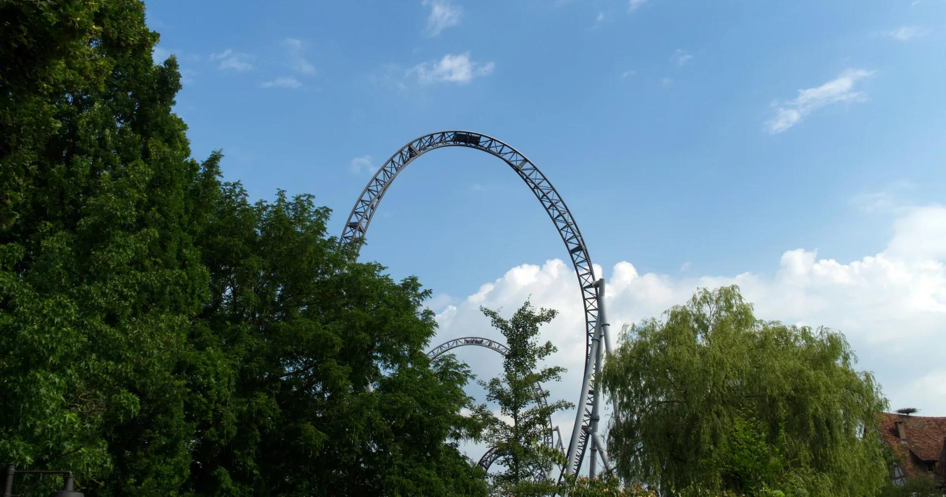 Chute grave au parc d'attractions